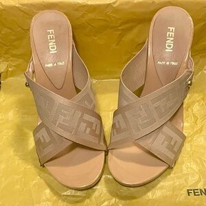 Authentic Fendi Wedges